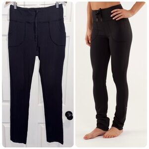Lululemon Black Skinny Will Pant Pockets Size 12